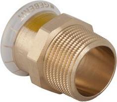 Actual product image Geberit Złączka Mapress copper gas 18mm przejściowa su GZ 1/2" (34667) (Pipe fitting)