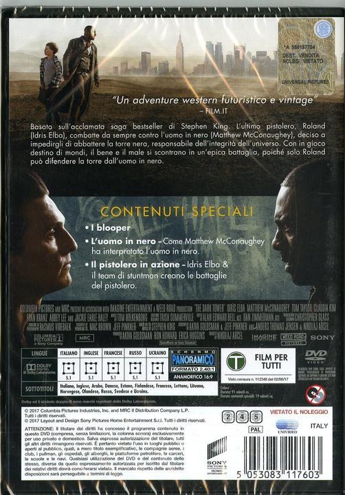 Produktbild The Dark Tower (DVD, 2017, Englisch, Französisch, Italienisch, Russisch, Ukrainisch)