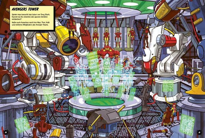 Produktbild Marvel: Wo ist Spider-Man? Das grosse Wimmelbuch (Deutsch, Marvel, Constanze Steindamm, 2024)