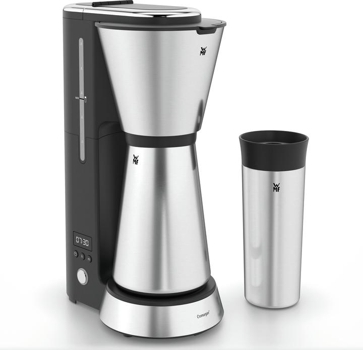 Kleine Filterkaffeemaschine Thermoskanne Thermobecher Timer Küchenminis 870W