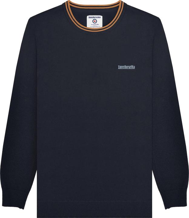 Actual product image Lambretta Mens Knitted Tipped Jumper (XXL)