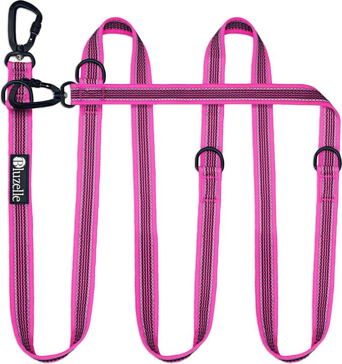 Actual product image Bluzelle 3m dog lead, double lead with carabiner, adjustable (Dog)