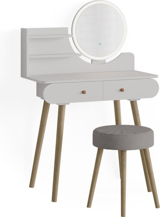 Produktbild Vicco Edda mit Hocker und Beleuchtung (80 x 40 x 121 cm)