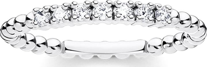 Produktbild Thomas Sabo Ring Kugeln Mit Weissen Steinen Silber (56, 925 Silber)
