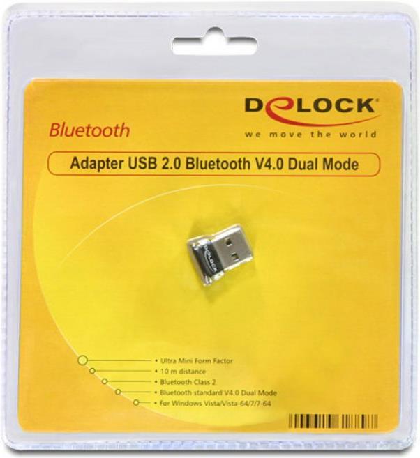 Actual product image Delock Bluetooth 4.0 USB Adapter (Transmitter & Receiver)