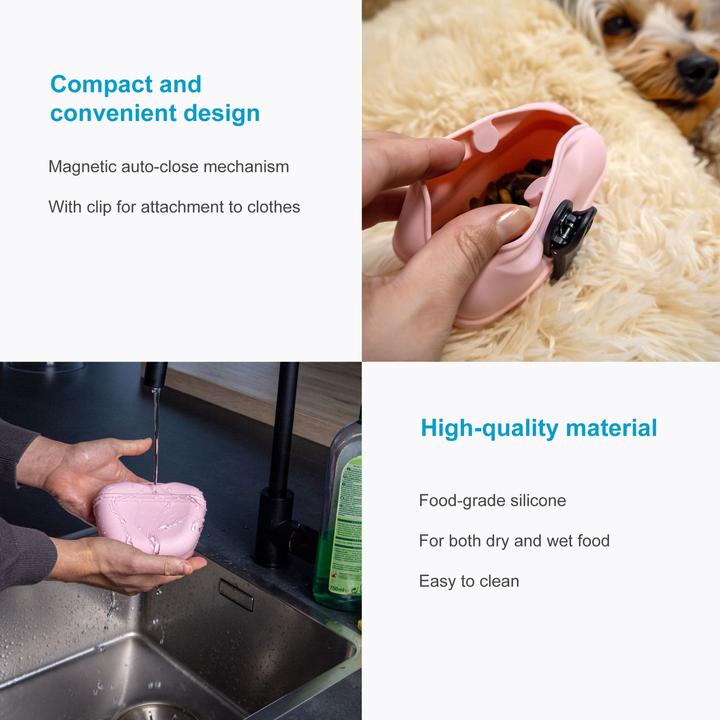 Image du produit Intirilife Sac à friandises pour chiens avec clip ceinture (Taille unique)
