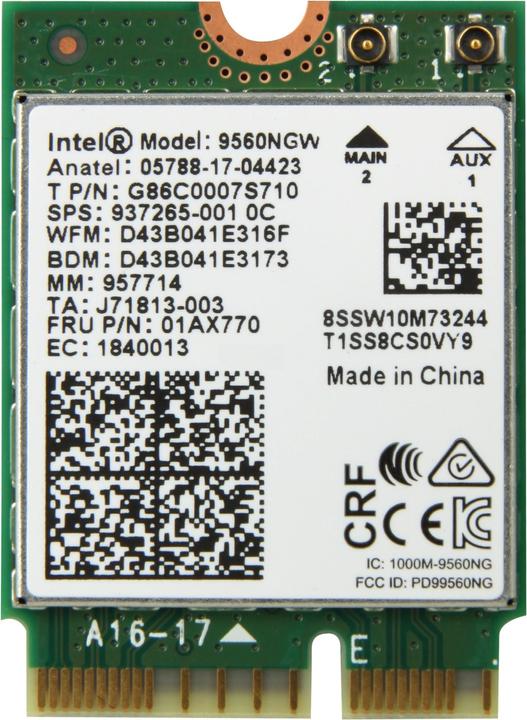 Immagine prodotto Intel Wireless-AC 9560 (M.2 E Chiave)