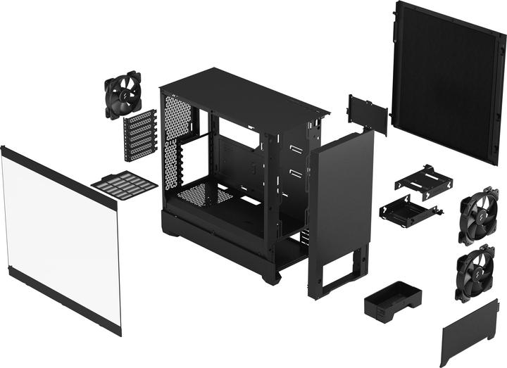 Actual product image Fractal Pop Silent TG (mATX, Mini-ITX, ATX)