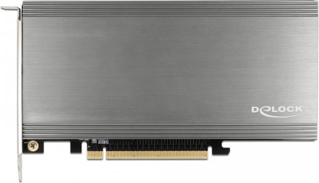 Immagine prodotto Delock Scheda PCI Express x16 a 4 x NVMe M.2 Key M interni con dissipatore di calore e ventola