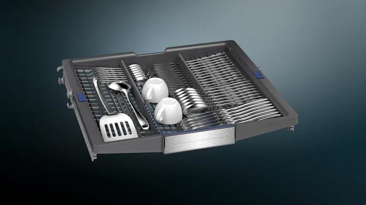 Produktbild Siemens iQ700, Teilintegrierter Geschirrspüler, 60 cm, Gebürsteter Stahl, SN57ES00CD, ID SN57ES00CD