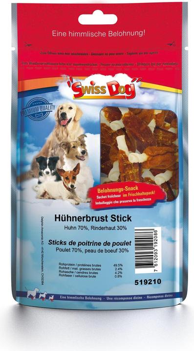Immagine prodotto SwissDog Bastone di petto di pollo (Adulto, 1 pz., 500 g)