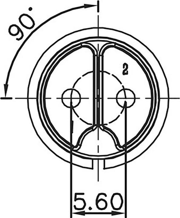 Produktbild Lumberg 0251 02 Rundsteckverbinder Stecker, gerade Gesamtpolzahl: 2 1 St.