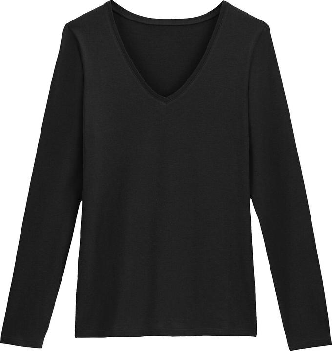 Produktbild La Redoute Collections T-Shirt mit V-Ausschnitt (L)