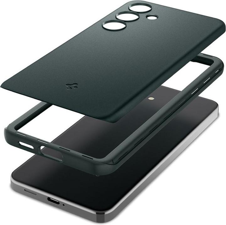 Actual product image Spigen Thin Fit Sam S24 S921 zielony/abyss green ACS07342 (Samsung Galaxy S24)
