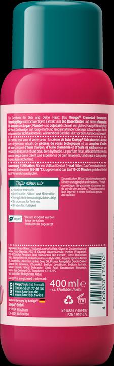 Produktbild Kneipp Crémebad Rosenzarte Verwöhnpflege (400 ml, Schaumbad)