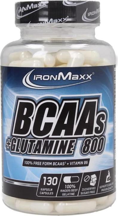 Image du produit IronMaxx BCAA et glutamine 800 (130 pièce(s), Capsules, 500 g)