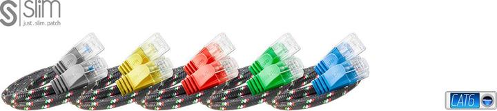 Image du produit Wirewin Câble réseau avec gaine en nylon (UTP, CAT6, 2 m)