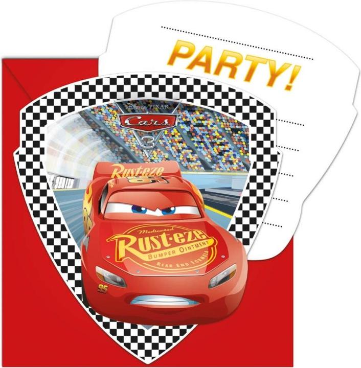 Image du produit Procos Invitations d'anniversaire Cars McQueen