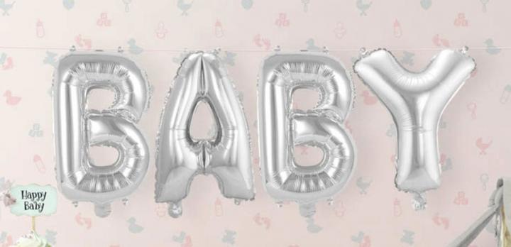 Image du produit Folat Ballon en papier d'aluminium - Ensemble bébé (1 x)
