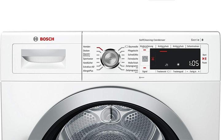 Actual product image Bosch Hausgeräte WTW875W0 (8 kg, Right)