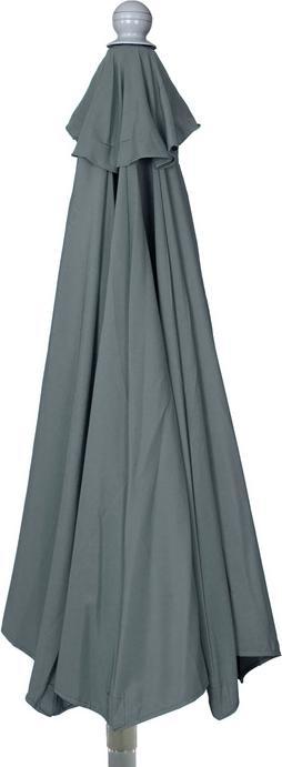 Actual product image Mendler Parasol half-round, half umbrella balcony umbrella, UV 50+ polyester/aluminium 3kg, 300cm (2.85 m)