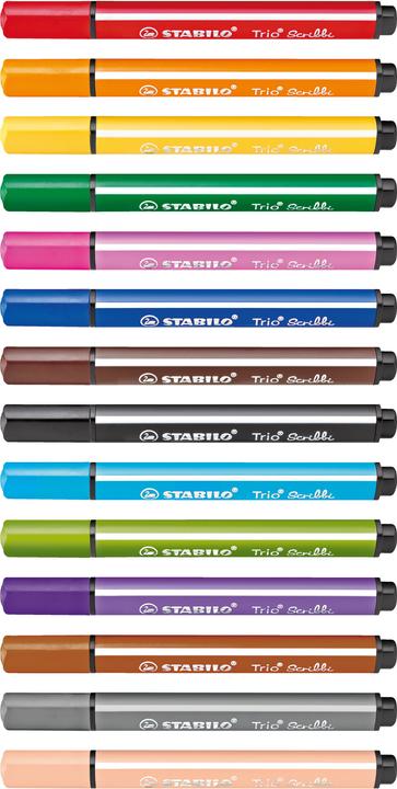 Produktbild STABILO Trio Scribbi Gefederter Dreikant-Filzstift (Schwarz, 1 x)