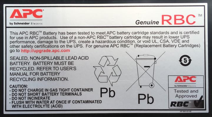 Image du produit APC Batterie de remplacement pour onduleur RBC59