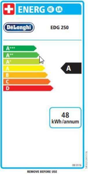 Label énergétique De'Longhi Jovia EDG250 (NESCAFÉ Dolce Gusto)
