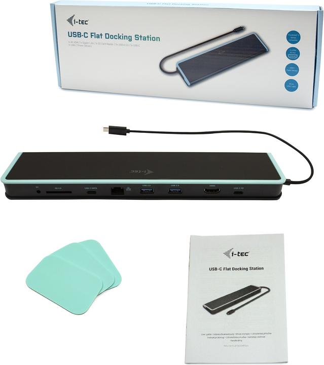 Produktbild i-tec USB-C 4K Flat Dock 60W (USB-A, USB-C, 1 Ports)