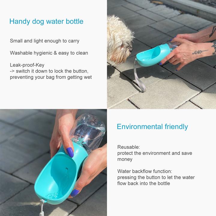 Actual product image Intirilife Portable Dog Drinking Bottle (0.35 l)