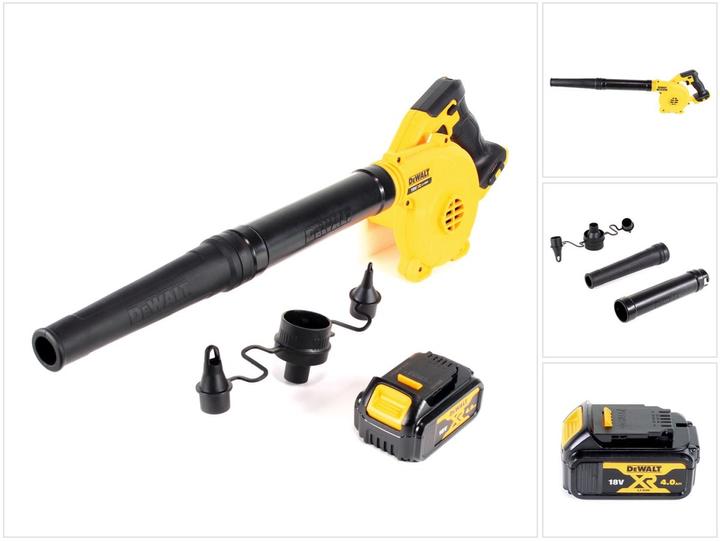 Actual product image DeWalt DCV 100 N 18 V battery-powered blower / leaf blower + 1 x DCB 182 4.0 Ah battery - without case (Rechargeable battery operated, Leaf vacuums)