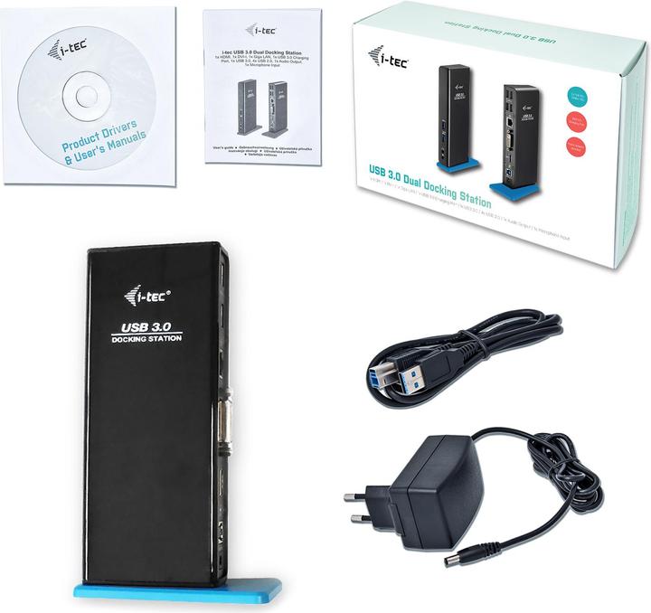 Produktbild i-tec USB 3.0 Dual Full HD Dock (USB-B, 2 Ports)