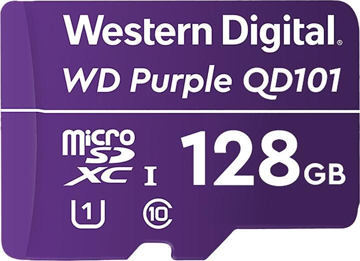 Actual product image WD Purple QD101 (128 GB, microSDXC, U1, UHS-I)