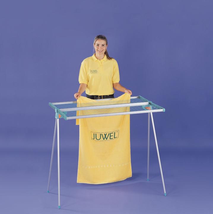 Juwel Alu Twist 140 clothes dryer, compact clothes horse, clothes line 13.7 m (1.04 m)