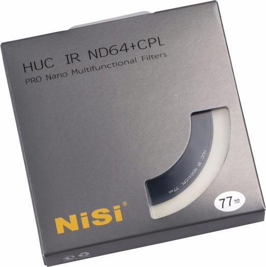 Image du produit Nisi Filtre gris Pro Nano IR ND64 + CPL 62mm (Filtre gris neutre)