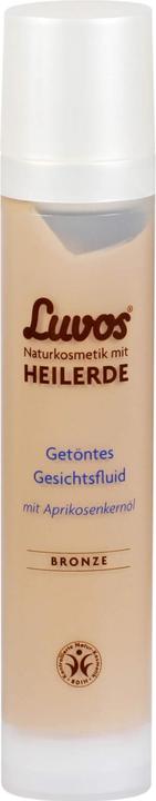 Actual product image Luvos Tinted face fluid bronze natural cosmetics with healing clay