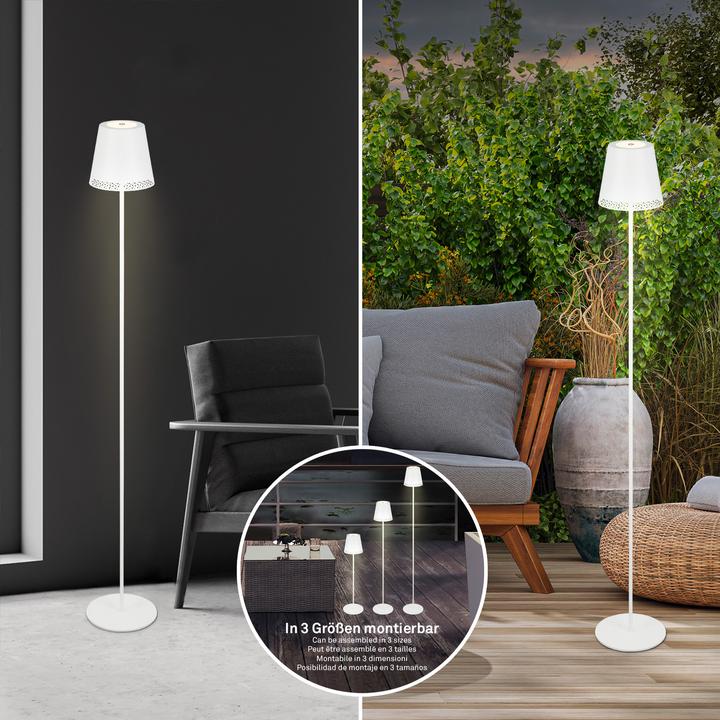 Immagine prodotto Briloner Lampada da terra LED a batteria, bianca, 1xmodulo LED/3.5W (400 lm)