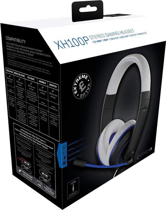 Produktbild Gioteck XH-100S Wired Stereo Headset White/Blue (Kabelgebunden)