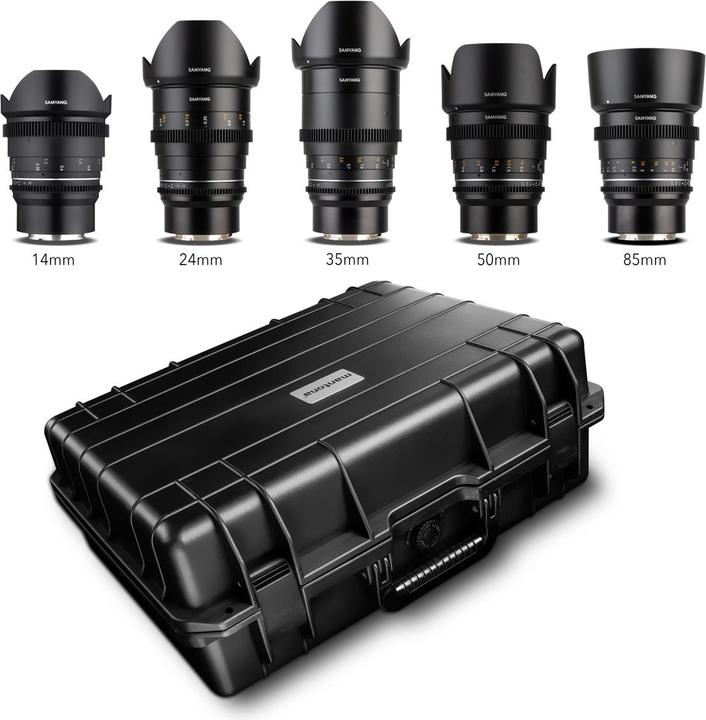 Image du produit Samyang MF 14/24/35/50/85 MK2 Mallette VDSLR Sony E