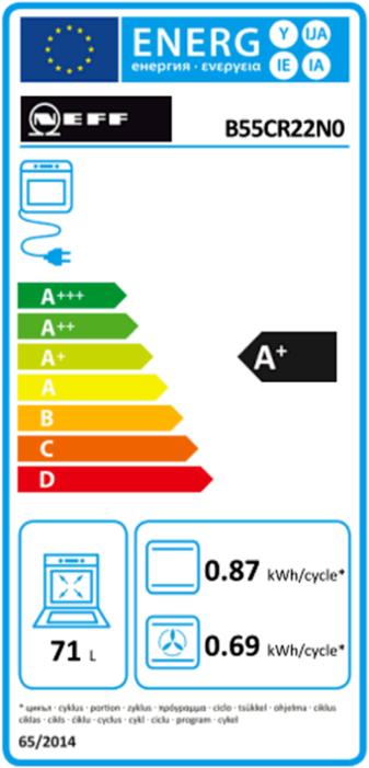 Energy Label Neff B55CR22N0