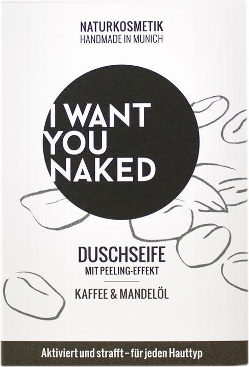 Image du produit I want you naked Savon de douche à effet pelant CAFÉ & HUILE D'ALMANDES