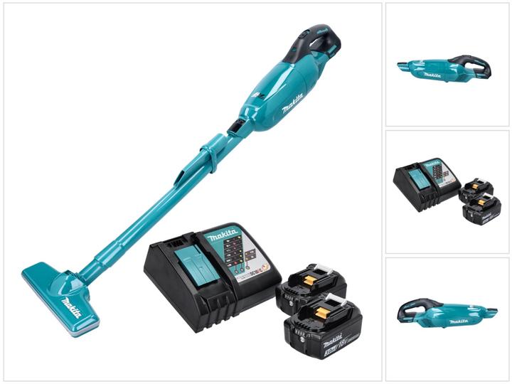 Image du produit Makita DCL 280 FRF Aspirateur sans fil 18 V Brushless + 2x batterie 3,0 Ah + chargeur