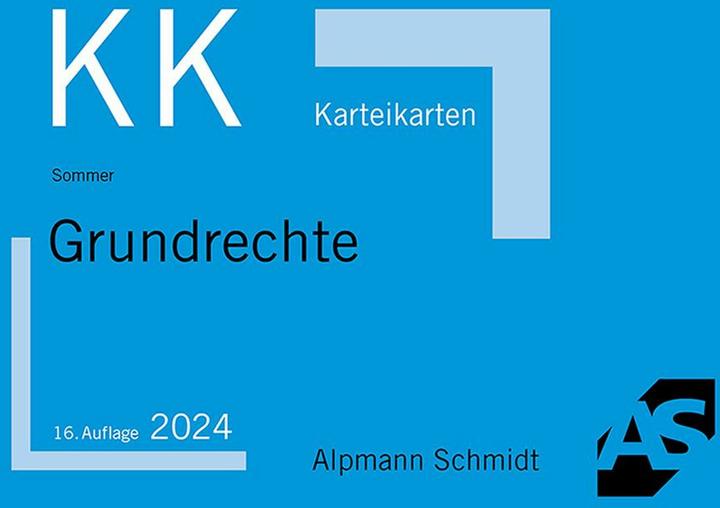 Karteikarten Grundrechte (86 x)