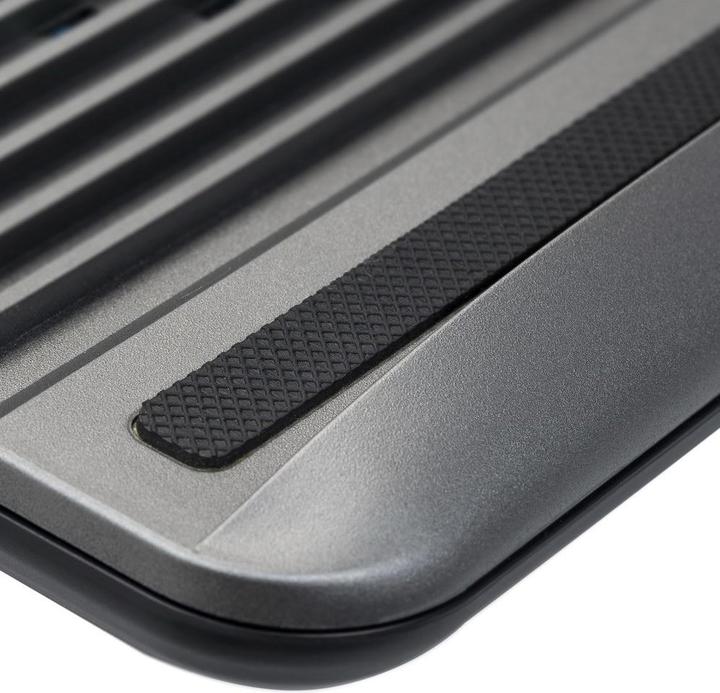 Actual product image Rivacase 5555 silver laptop cooling pad up to 15.6