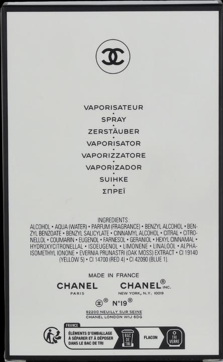 Image du produit Chanel N°19 (Eau de parfum, 100 ml)