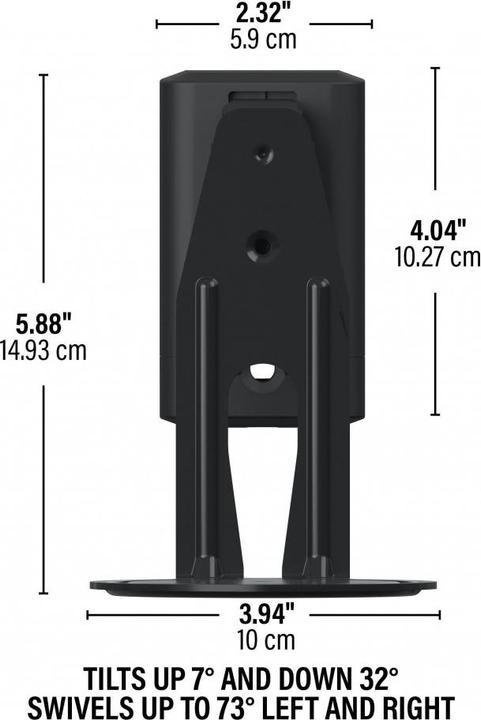 Immagine prodotto Sanus WSWME11-B2 (1 pz., Installazione a parete, Inclinabile, Rotante)
