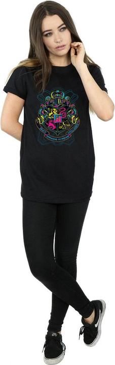 Immagine prodotto Maglietta Boyfriend in cotone con stemma di Hogwarts Donna/Ladies (XL)