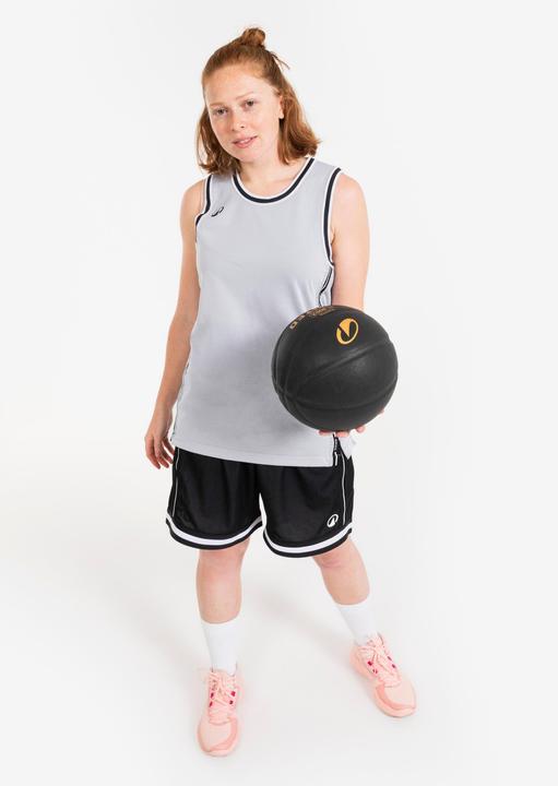 Immagine prodotto Kipsta Damen/Herren Basketball Trikot wendbar leicht - SHR 500 schwarz-weiss (XS)