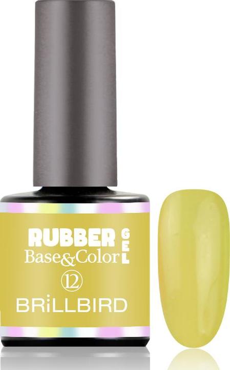 Produktbild BrillBird Rubber Gel Base&Coral #12 8ml (UV-Gel Lack)