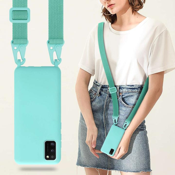 Actual product image Cadorabo TPU Cover Mobile Phone Chain Liquid (Samsung Galaxy M40s)